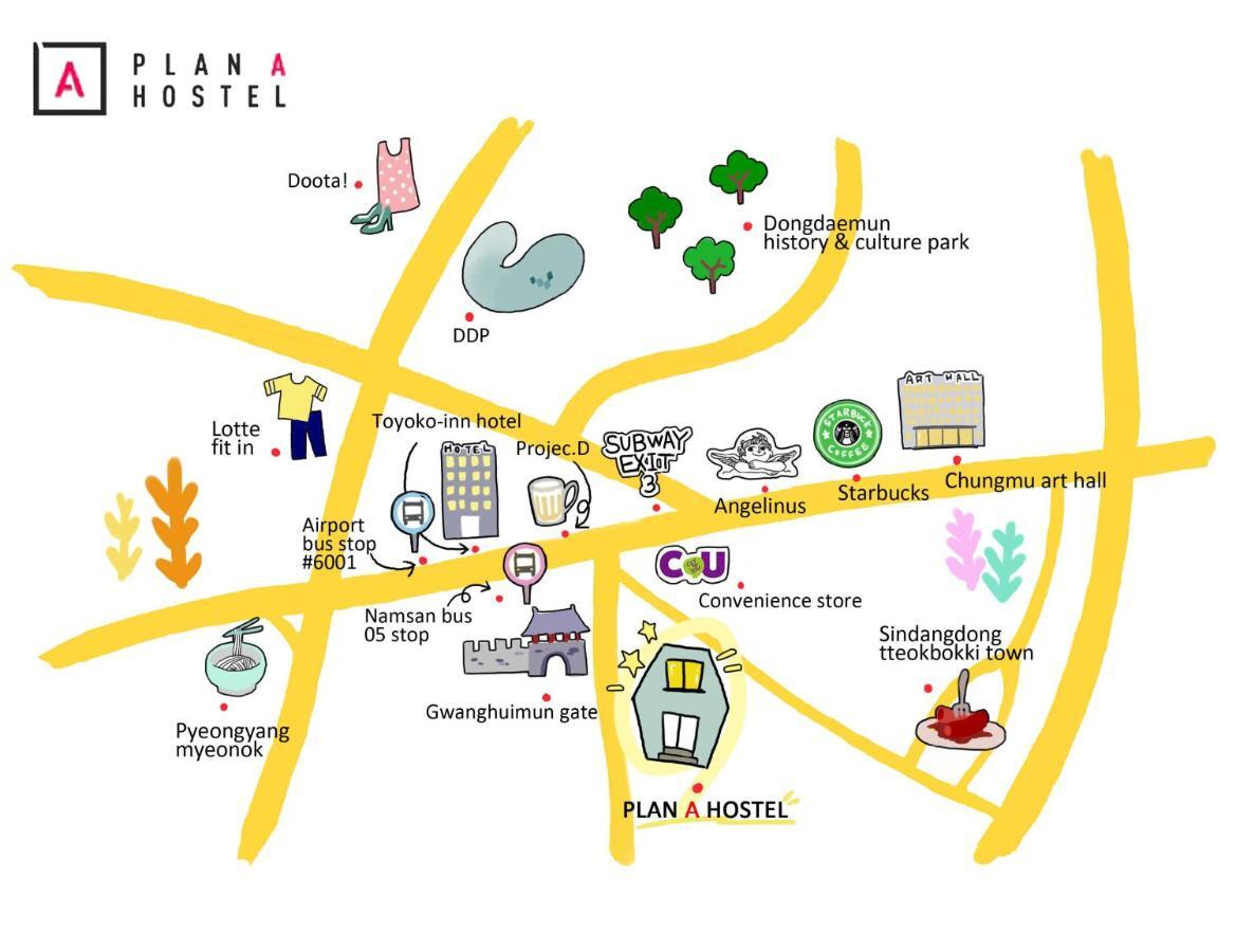 Plan A Hostel Seoul Eksteriør bilde